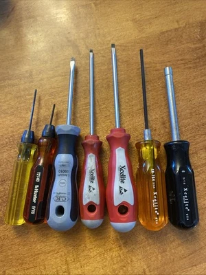 Lot 7 Xcelite C.K. Hunter Bristol Phillips Hex Nut  Screwdriver USA Germany - Image 1 of 4