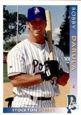 1998 Stockton Ports Grandstand #6 Bobby Darula Greenwich Connecticut CT Card
