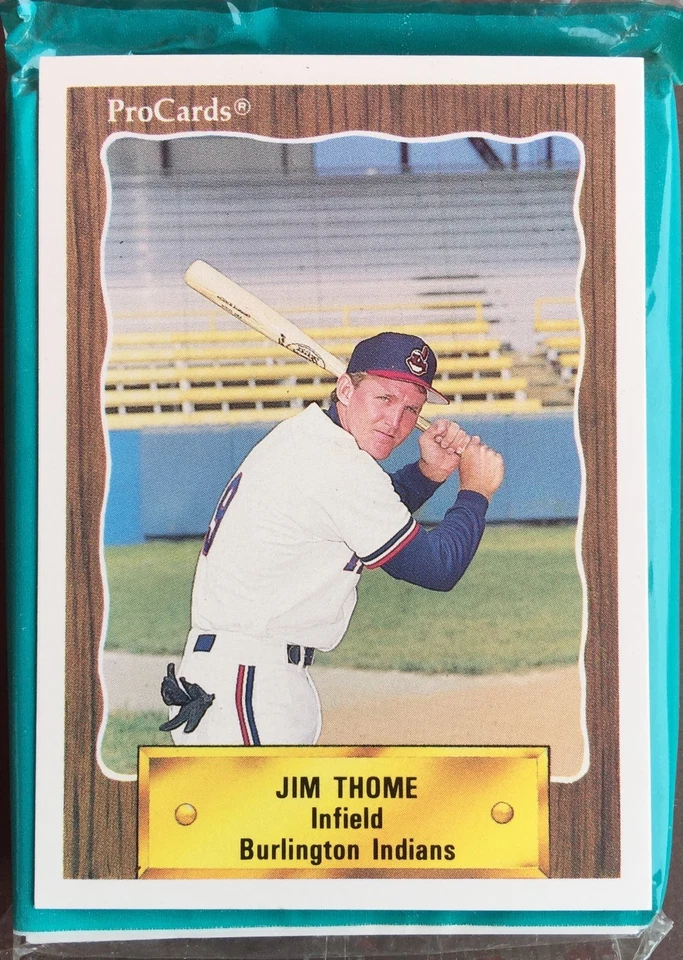 1990 ProCards BURLINGTON INDIANS Minor League UNOPENED Set THOME RC HOF A1018129 - Image 1 of 4