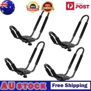 Alloy Steel Roof Kayak Carrier 150LBS Load with Secure Straps - Picture 1 of 20