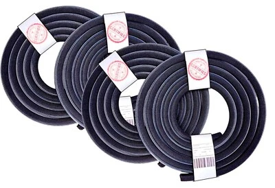 1960 a 1966 Plymouth Valiant Kit de Tiras Meteorológicas Vedação de Porta 4 PORTAS PRETO - Imagem 1 de 4