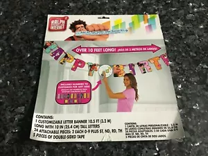 WRECK IT RALPH Breaks The Internet Jumbo Add an Age Happy Birthday Banner - Picture 1 of 2