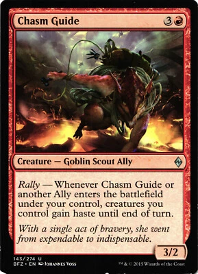 Magic the Gathering Chasm Guide 143 Regular Uncommon BFZ 2015 - Image 1 of 4