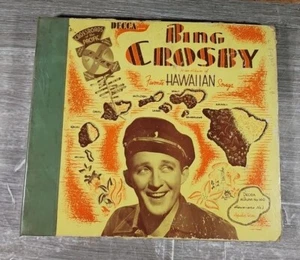 BING CROSBY FAVORITE HAWAIIAN SONGS #3 DECCA #140 ALBUM W/ 4 78RPM VINYL LP'S - Picture 1 of 6
