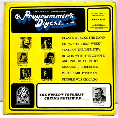 Programmer's Digest Volume 1 Issue 12 January 15 1973 Vinyl David Fricke - Image 1 of 4