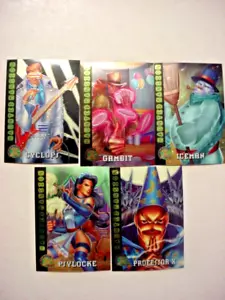 (5) 1995 Fleer Ultra X-Men Chromium cards-EX/Mt-92-96- Haunted Mansion - Picture 1 of 2