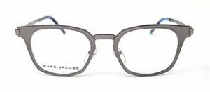 Marc Jacobs 145 Brush Silver With Blue LN4 Metal Bold Eyeglasses Frame 48-20-145 - Picture 1 of 4