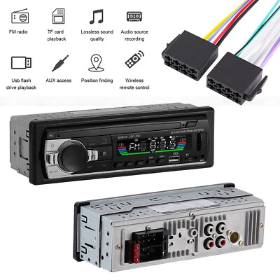 Bluetooth Car Stereo Audio In-Dash FM Aux Input Receiver SD USB MP3 Radio Player - Image 1 of 4