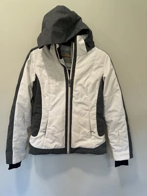 Obermeyer Womens White/Gray Chamonix Insulated Ski Jacket-Size 8 - Image 1 of 4