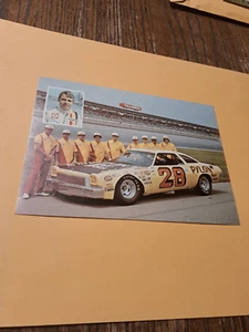 Vintage Gordon Johncock #28 NASCAR Postcard STP Haas Chevy Talladega 5x7 - Picture 1 of 2