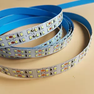 12V 24V 5M 2835 LED Flexible Strip Light Tape 1200LEDs Double Row Non Waterproof - Picture 1 of 12