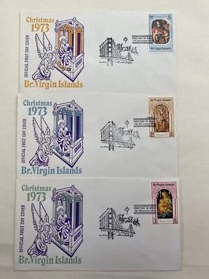 Lot of 3 VIRGIN ISLANDS 1973 Christmas EXPO NORTH San francisco FDC - Image 1 of 2