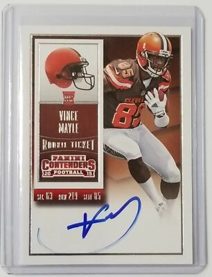 2015 Panini Contenders Rookie Ticket Vince Mayle Auto #241 - Image 1 of 2