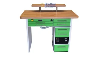 FREUDING Labor Möbel Einzelarbeitsplatz / Labortisch Dentalmöbel Neon Grün - Bild 1 von 1