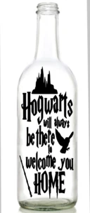 Vinyl Decal Sticker for Wine bottle Harry Potter hogwarts welcome you home - Picture 1 of 2