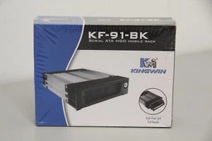 Brand New KINGWIN KF-91-BK Black Serial ATA Hard Drive Mobile Rack - Afbeelding 1 van 3