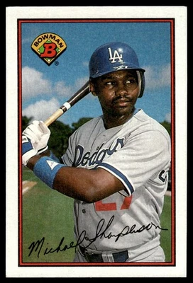 1989 Bowman Mike Sharperson Los Angeles Dodgers #348 - Image 1 of 2
