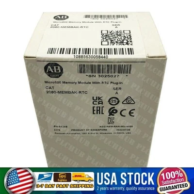 NEW Original Allen Bradley 2080-MEMBAK-RTC Memory Module With RTC Plug-In - Image 1 of 4