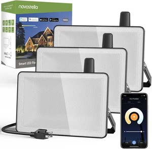 NOVOSTELLA 3er Pack Smart LED Flutlicht, Gesamt 18000LM, IP66 Wasserdicht, Abstimmbar - Bild 1 von 14