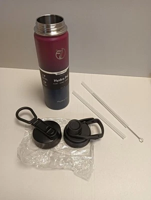 Hydropal Edelstahl Trinkflasche, 750 ml – Rot/Schwarz - Bild 1 von 2
