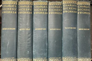 charles dickens works 6 volumes Set Hardcover Free Shipping - Picture 1 of 15