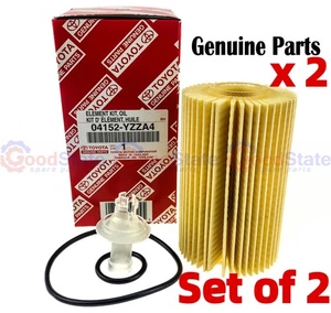 Genuine LandCruiser 200 Series 1UR 4.6 Petrol Oil Filter Pack x2 Ref R2651P - Picture 1 of 10