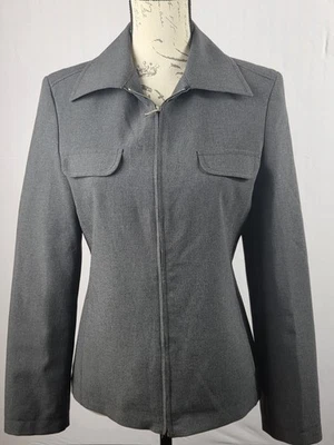 Chaqueta Blazer Mujer Sisley Gris Oscuro Talla M (EU 40) Oficina Informal Chic Foto 1 de 4