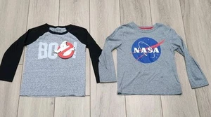 NASA & Ghostbusters Graphic Longsleeve Tee Shirts Kids Size 5T (Lot Of 2) - Picture 1 of 5