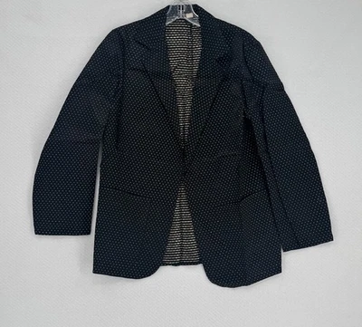 Chaqueta Blazer Bojeangles Mujer Vintage Años 70 Disco Negra Metálica Club Talla 9/10 Foto 1 de 4