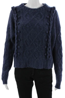 Suéter Pullover Otoño Cachemira Mujer Azul Oscuro 100% Cachemira Talla S Foto 1 de 4