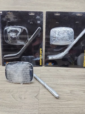 ESPEJOS RETROVISORES CROMADOS RIDE TO LIVE CABEZA DE PALA HARLEY DYNA SOFTAIL SPORTSTER TOURING Foto 1 de 4