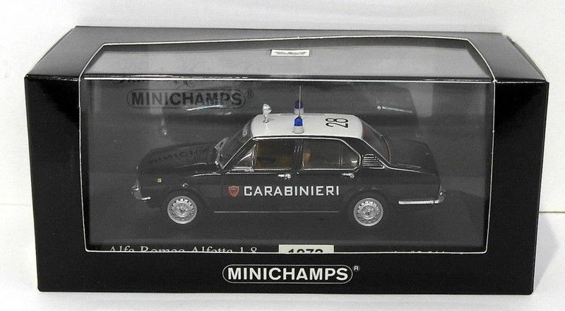 Minichamps 1/43 Scale 400 120290 - 1972 Alfa Romeo Aletta 1.8 - Carabinieri - Image 1 of 4