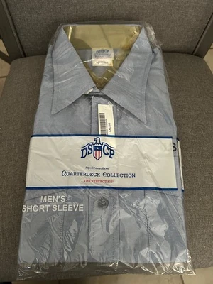 Camisa de manga corta cambray de la Marina de los Estados Unidos, XXL nueva con etiquetas Foto 1 de 3