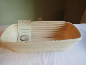 MasterProffing Brotform Rectangular Bread Rising Basket, 12-Inch by 5.5-Inch - Picture 1 of 6