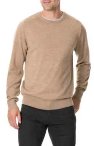 RODD AND GUNN Mens Size:3XL  Hawtrey Crew Neck Wool Sweater Color:CARAMEL BROWN - Picture 1 of 3