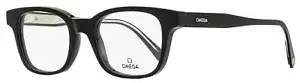 Gafas rectangulares Omega OM5004H 001 negras/cristal 52 mm 5004 - Imagen 1 de 2