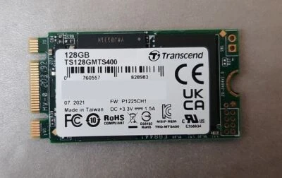 Transcend TS128GMTS400 128GB M.2 SATA III MLC Internal Solid State Drive (SSD) - Image 1 of 4