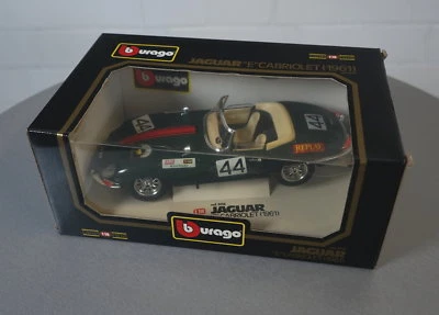 Burago 1/18 Jaguar E Cabriolet 1961 Verde - 3016 - Die-Cast Modelo Coche NUEV... - Imagen 1 de 3
