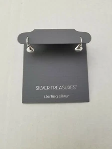 ONE PAIR OF BRAND NEW SILVER TREASURES STERLING SILVER EARRINGS $34 - Bild 1 von 6