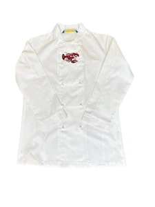 Giacca chef manica lunga ricamata disegno aragosta cucina ristorante X-Small - Foto 1 di 2