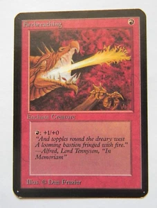 FIREBREATHING : ALPHA : MTG : 1993 : FINE/VERY FINE : SEE PHOTO'S - Picture 1 of 2