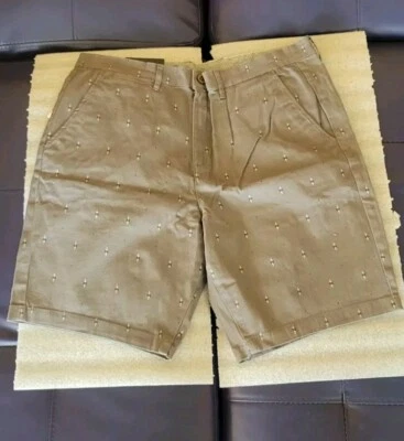 NUEVO CON ETIQUETAS NUEVO Pantalones Cortos Jachs New York Bleecker Para Hombres 34 Gris Oscuro Chino Elástico Sarga Foto 1 de 4