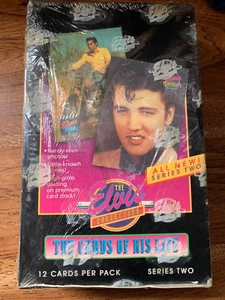 "GOLD" ELVIS PRESLEY COLLECTOR TRADING CARDS BOX SEALED IN PACKAGE 1992 &2 MORE  - Bild 1 von 16