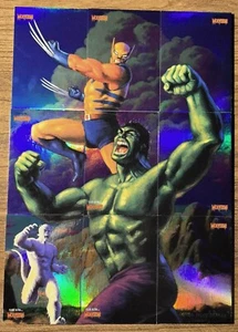 2023 Fleer Ultra Marvel Wolverine Hulk Puzzle 3x3s Set 1-9 - Picture 1 of 1