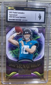 Trevor Lawrence Jaguars Rc 2021 Panini Contenders Supernatural SN-TLR Jags CSG 9 - Picture 1 of 6