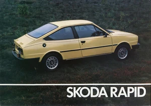 Skoda Rapid Coupe 1982 colour sales brochure/leaflet UK market - Picture 1 of 1