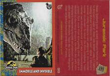 2013 Topps 75th Anniversary #99 Jurassic Park Tyrannasauras Rex T Rex 1992 🌋