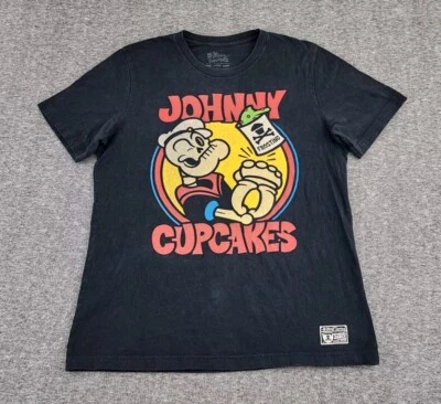 Camisa Johnny Cupcakes Para Hombre Grande Popeye Mezcla Especial Colaboración Oficial Adulto A16 Foto 1 de 4