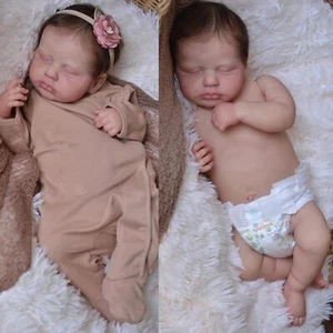 Muñecas bebé renacido silicona cuerpo completo niña 20 pulgadas impermeables anatómicamente correctas - Imagen 1 de 7