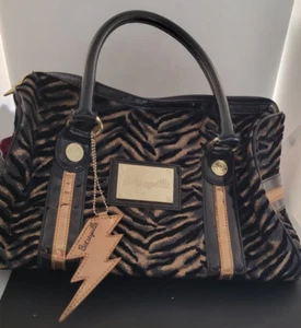 Betseyville Womans Animal Print Black & Brown Faux Leather Purse - Picture 1 of 21